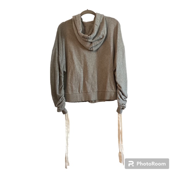 Cloth by RD Zip Up Oversized Hoodie Heather Grey Size Small - Picture 3 of 12